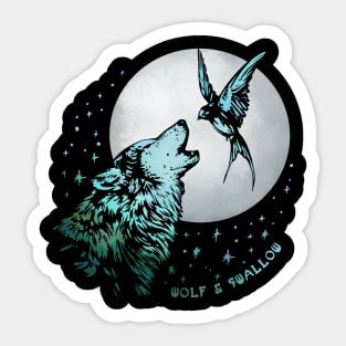 Wolf & Swallow - Moonlight Serenade [OCEAN] Sticker